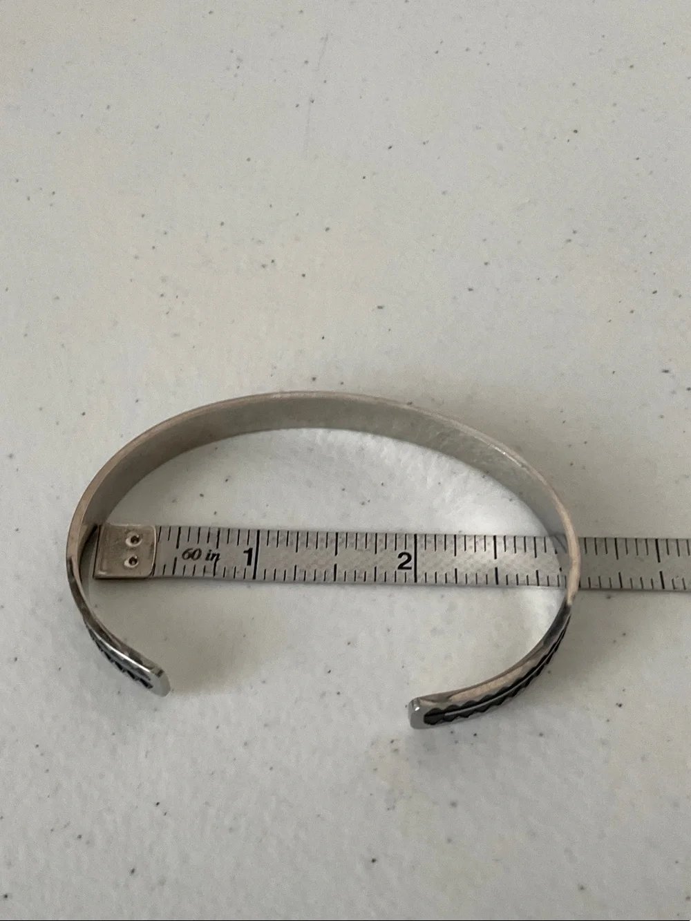 Stainless Steel Black Accent Cuff Bracelet - Men’s Accessory